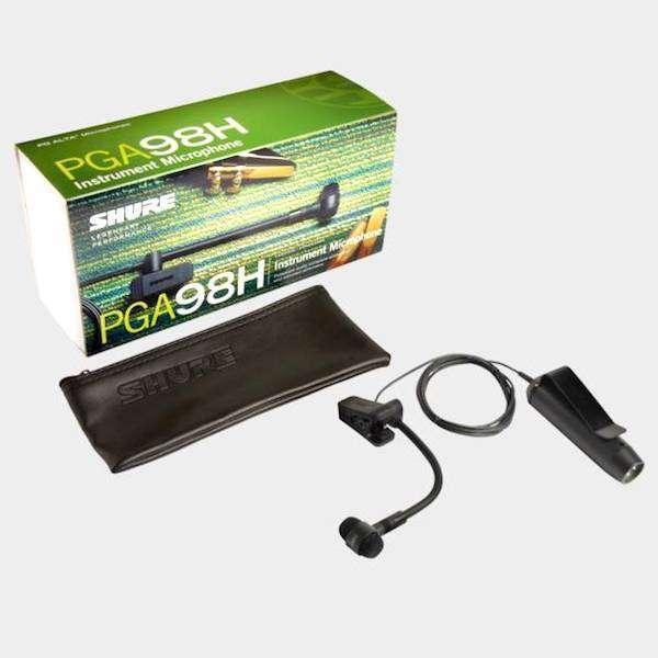 PGA98H Cardioid Condenser Instrument Clip Microphone 3 Pin XLR - Live & Recording by Shure at Muso's Stuff