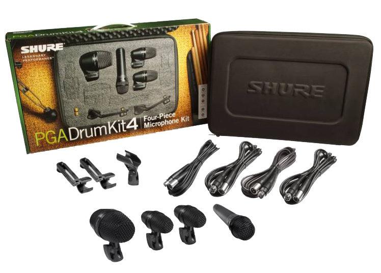 PGADRUMKIT4 4 Piece Microphone Drum Kit - Live & Recording by Shure at Muso's Stuff