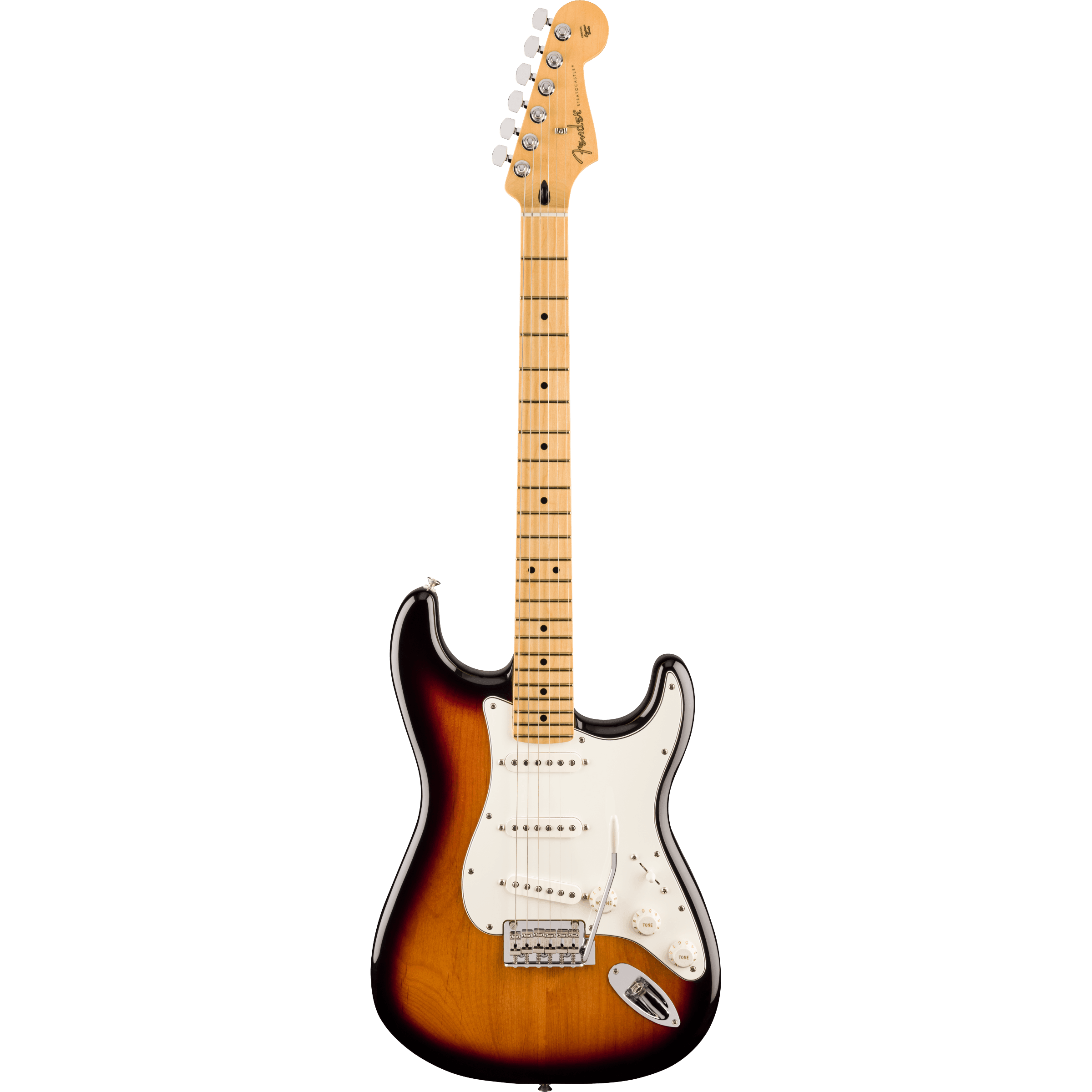 Player Strat Maple Neck Two-Tone Sunburst - Guitars - Electric by Fender at Muso's Stuff