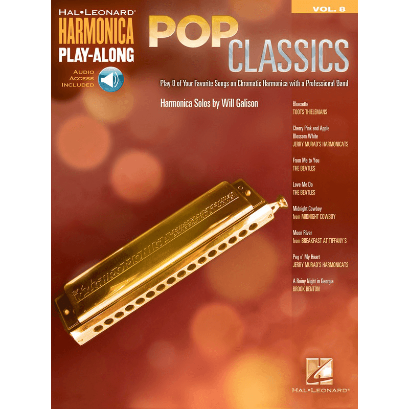 Pop Classics Harmonica Play-Along Volume 8 - Print Music by Hal Leonard at Muso's Stuff