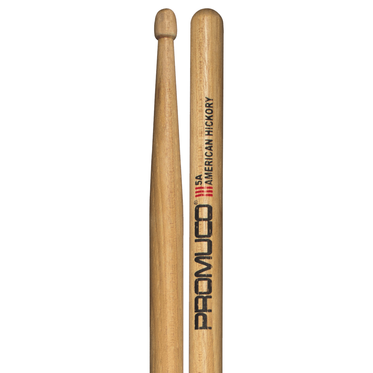 Promuco 5A American Hickory Woodtip Drumsticks - Drums & Percussion - Sticks & Mallets by Promuco at Muso's Stuff