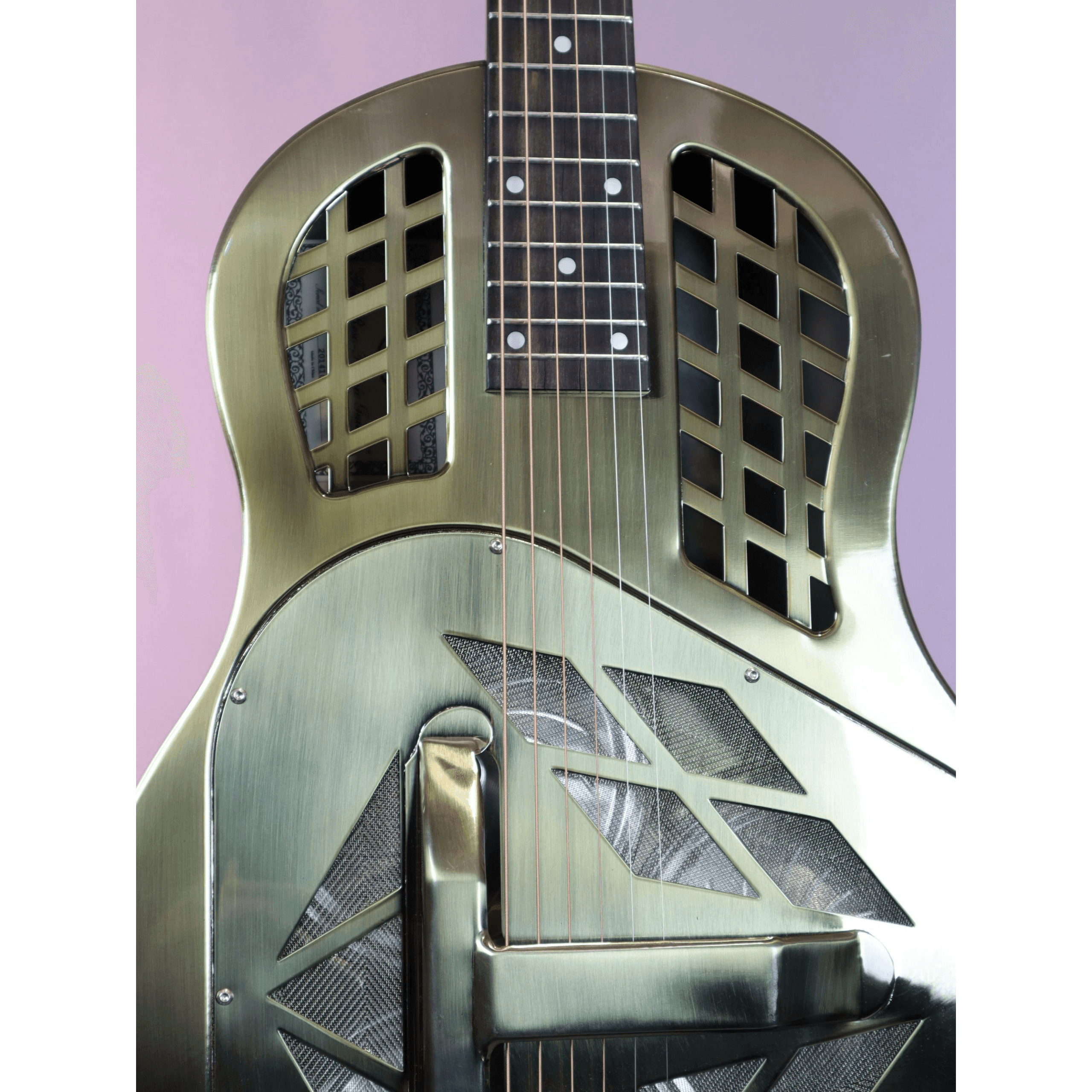 Rc-50 Metal Body Brass Tricone Antique Nickel - Guitars - Resonators by Regal at Muso's Stuff