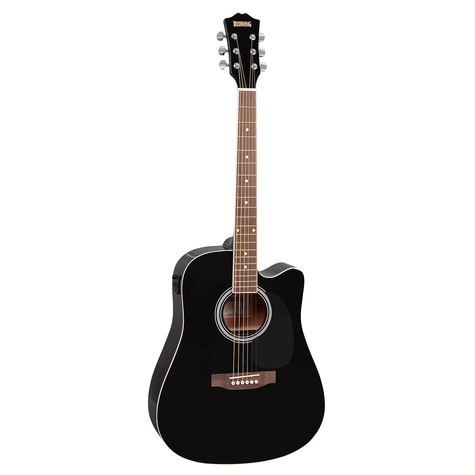 Red50Cebk Electric Acoustic Black - Guitars - Acoustic by Redding at Muso's Stuff