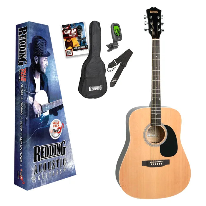 Redding Natural Acoustic Guitar Pack
