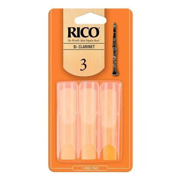 Rico 3-Pack Bb Clarinet 3 Reeds