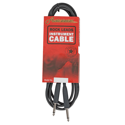 Rock Leads 20ft Instrument Cable Straight Ends - Accessories - Cables & Adaptors by AMS at Muso's Stuff