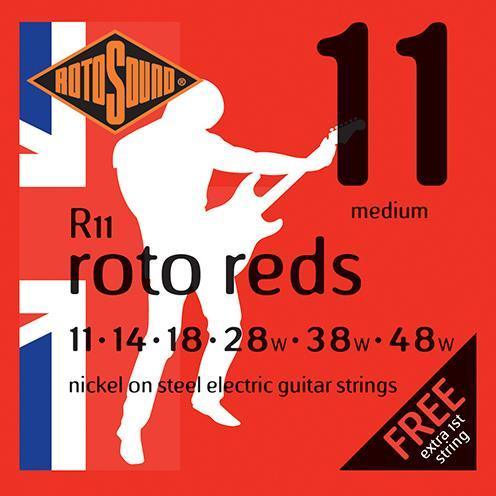 Rotosound Electric Guitar String Set Nickel Roto Reds 11/48 R11 - Strings - Electric Guitar by Rotosound at Muso's Stuff