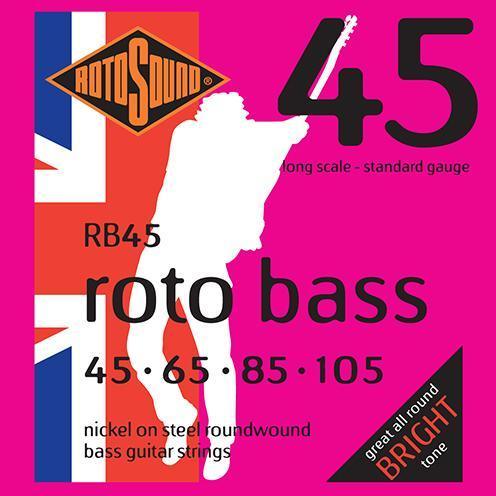 Rotosound RB45 Rotobass Standard 45-105 - Strings - Electric Guitar by Rotosound at Muso's Stuff