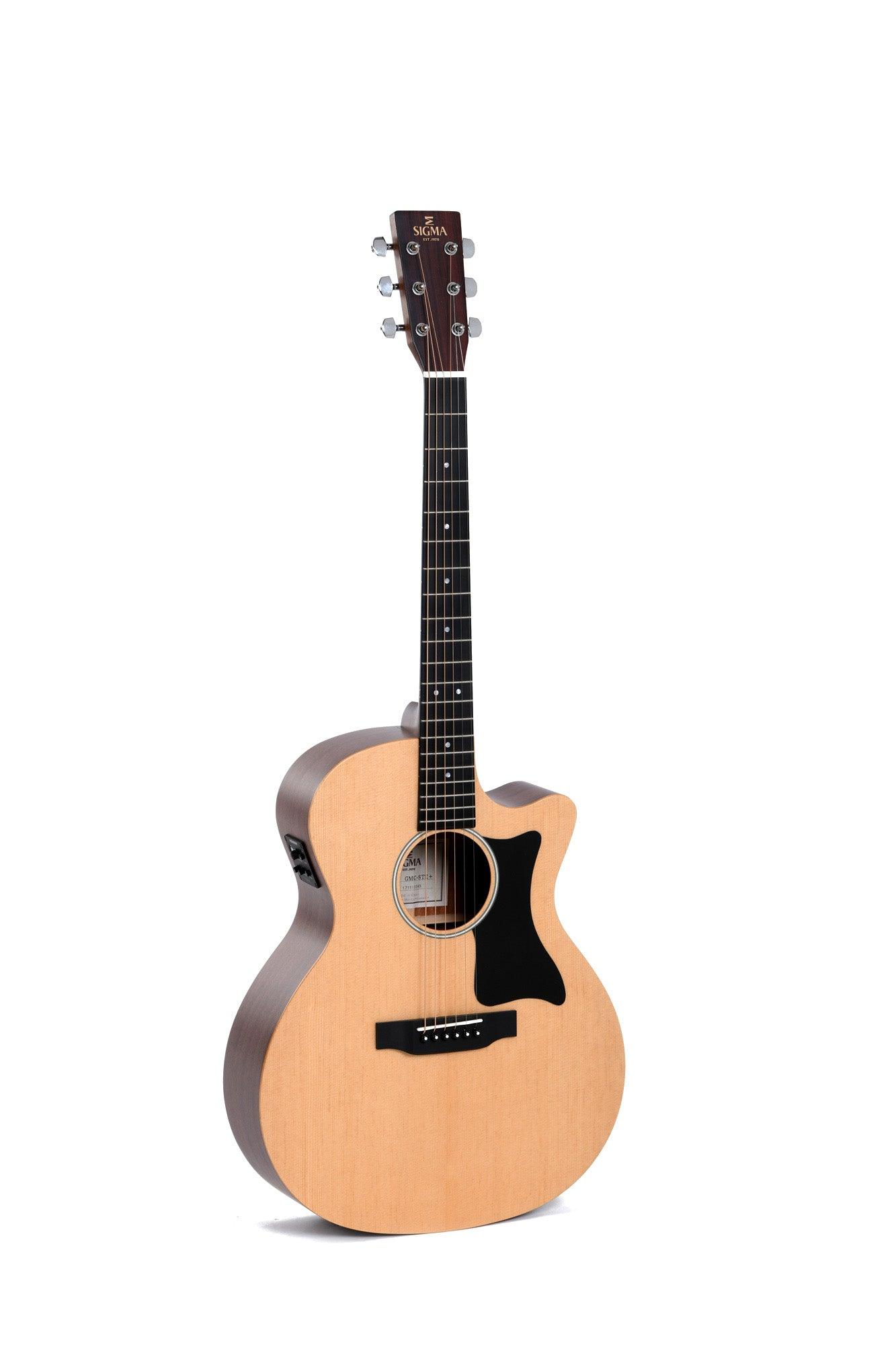 SE Grand OM Spruce/Mahogany w/ Pickup - Guitars - Acoustic by Sigma at Muso's Stuff