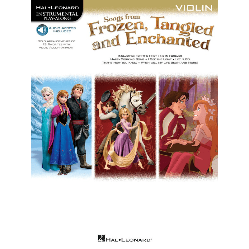 Songs from Frozen, Tangled and Enchanted Violin - Print Music by Hal Leonard at Muso's Stuff