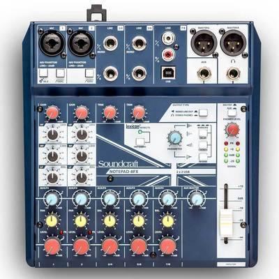 Soundcraft Notepad-8FX Small-format Analog Mixer - Live & Recording by Soundcraft at Muso's Stuff