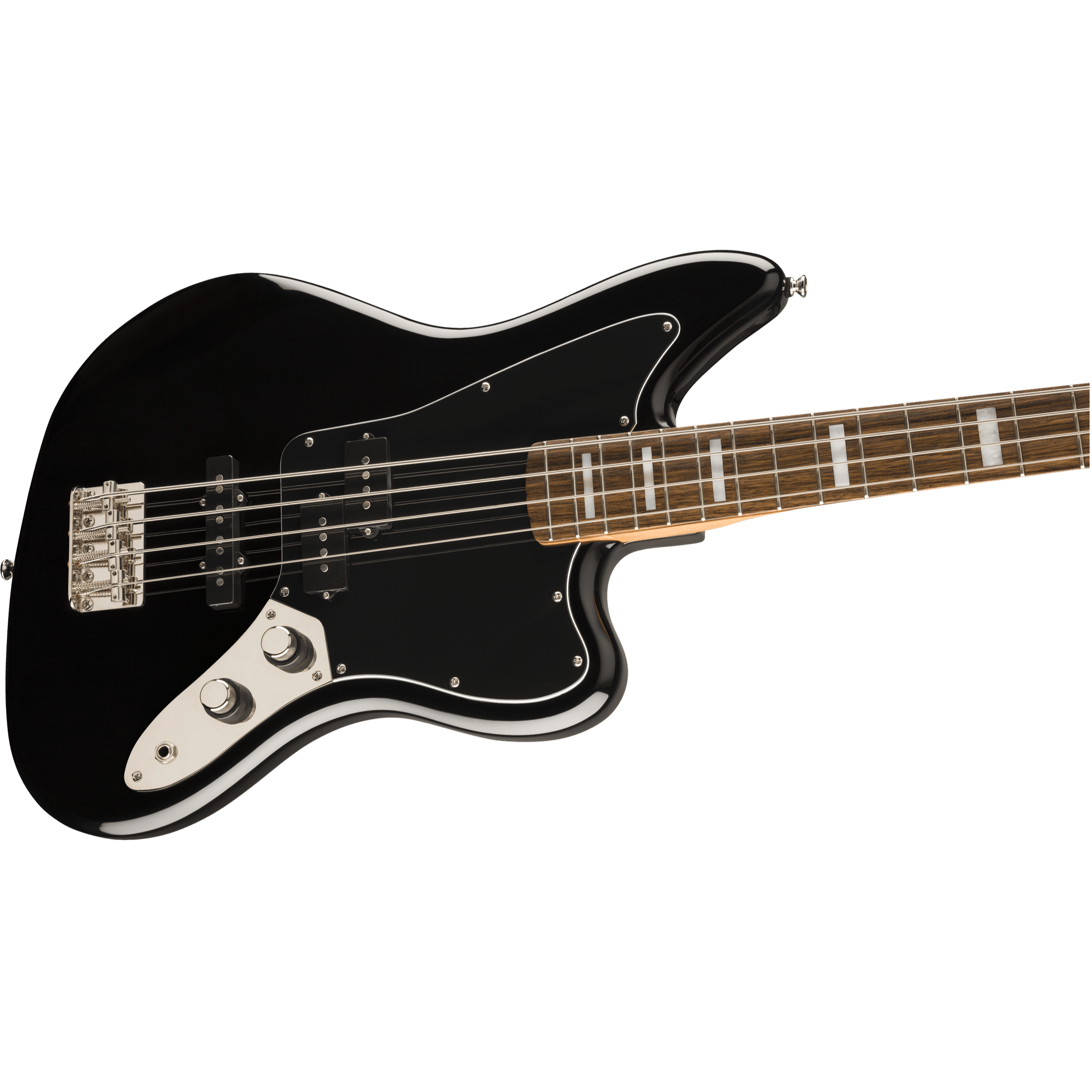 Squier Classic Vibe Jaguar Bass Laurel Fingerboard Black - Bass by Squier at Muso's Stuff