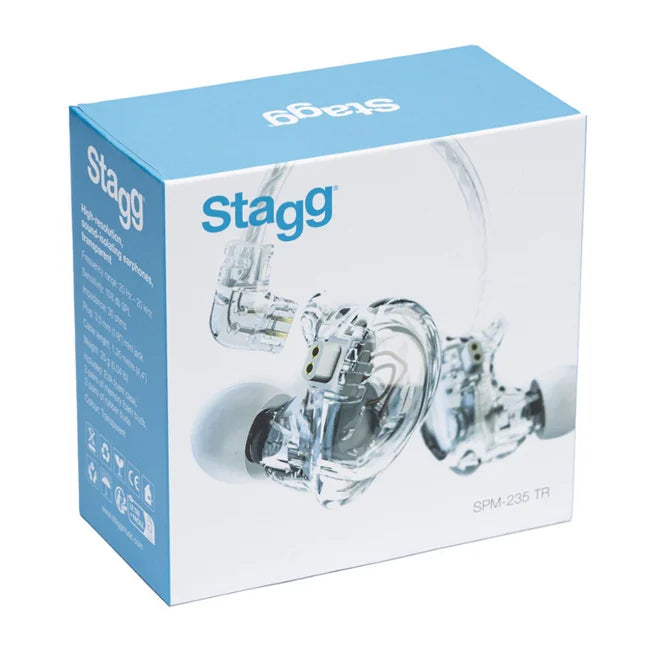 Stagg 2 Driver In-Ear Monitor Clear