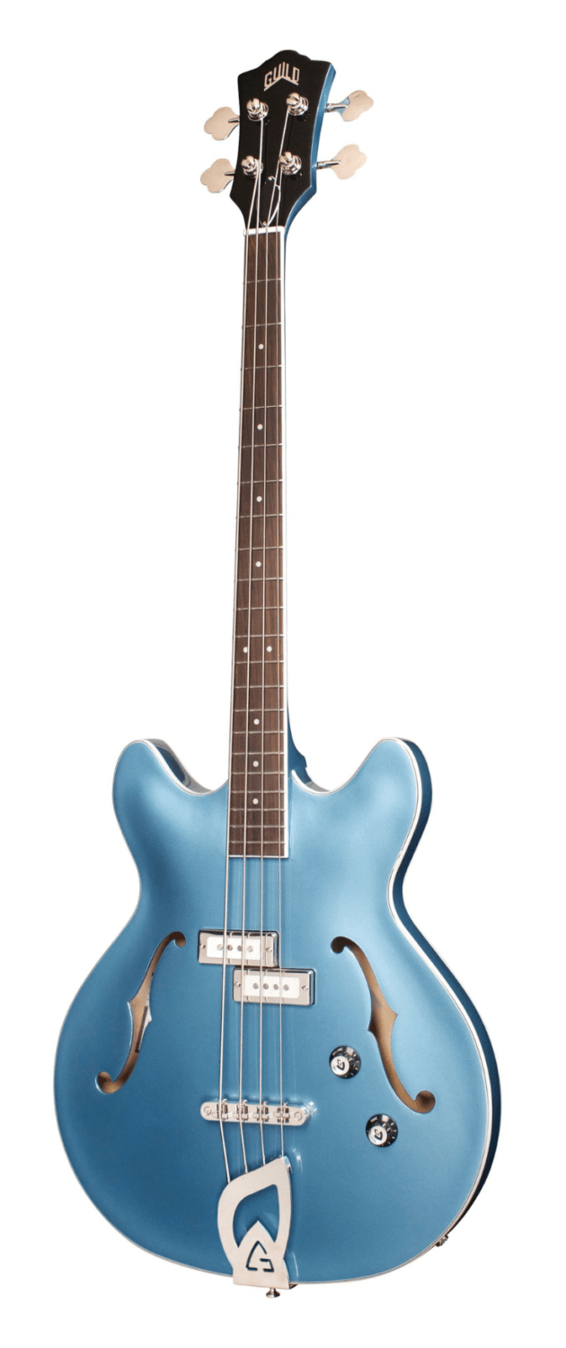 Starfire Bass 1 Bass Guitar - Pelham Blue - Bass by Guild at Muso's Stuff