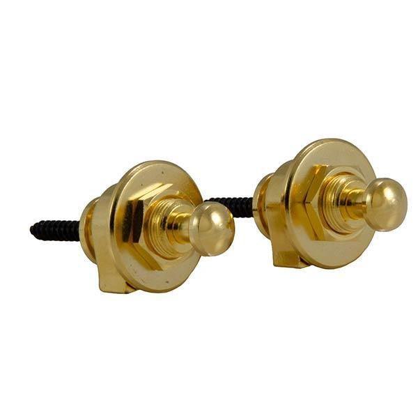 Strap Lock End Pins Gold Pair - Guitars - Parts and Accessories by Grover at Muso's Stuff