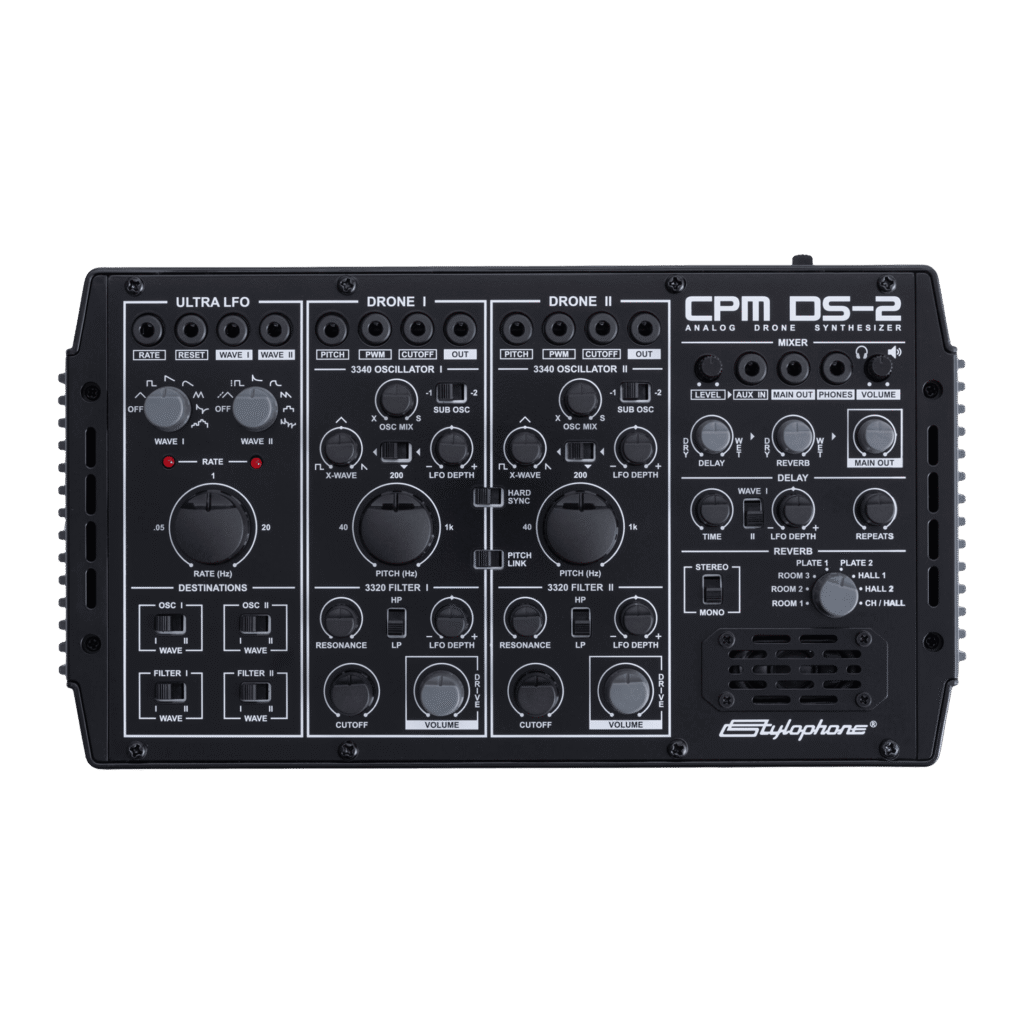 Stylophone CPM DS-2 analogue drone synthesizer, control panel