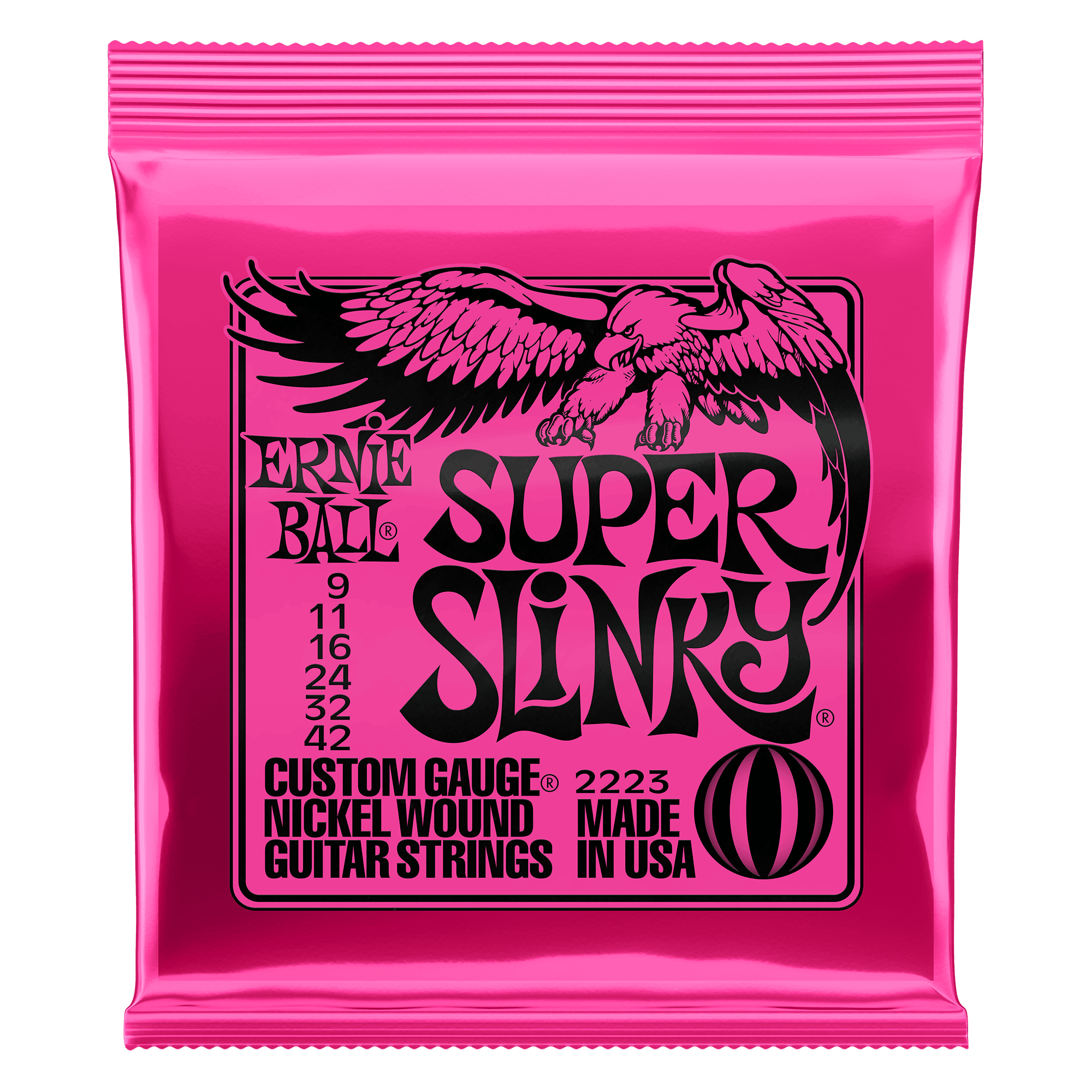 Super Slinky 09-42 Electric Guitar Strings Set Nickel Wound 2223 - Strings - Electric Guitar by Ernie Ball at Muso's Stuff