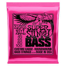 Super Slinky Nickel Wound Electric Bass Strings - 45-100 Gauge