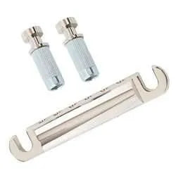 GOTOH Les Paul Style Nickel Tailpiece Assembly
