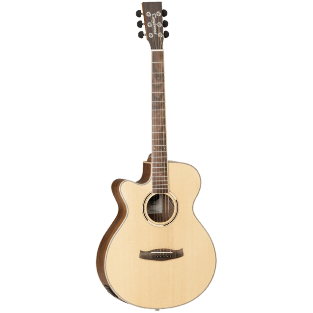 Tanglewood Disc. Exotic SFCE L/Hand Black Walnut - Guitars - Acoustic by Tanglewood at Muso's Stuff