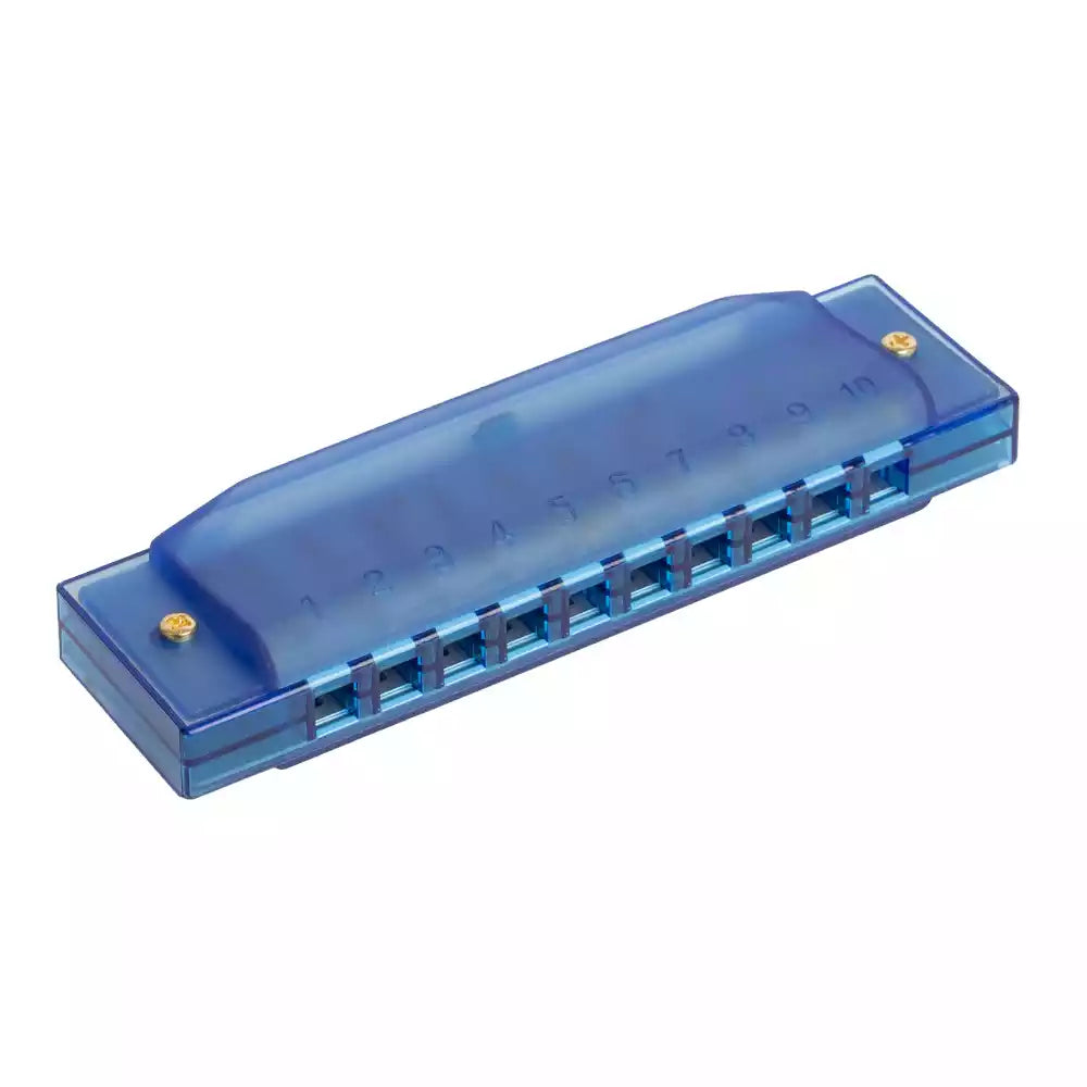 Trans. Blue Harmonica - C