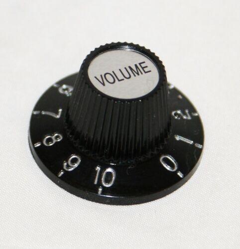 Volume Knob Vintage Sc Style Black W/Silver - Guitars - Parts and Accessories by AMS at Muso's Stuff