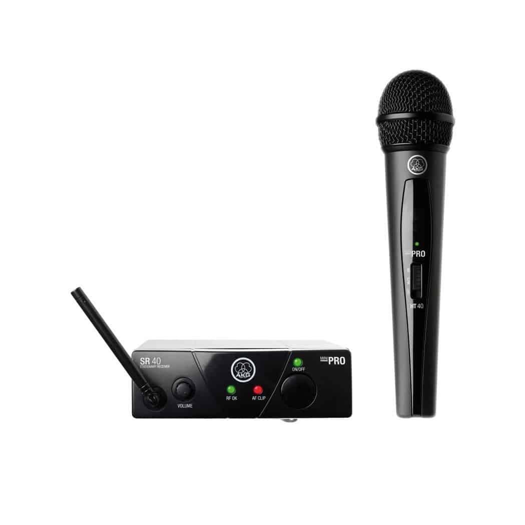 WMS-40 Vocal & Instrument Wireless System Mini Dual Mixed Set - Live & Recording - Microphones by AKG at Muso's Stuff